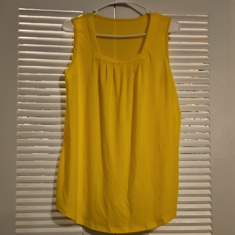 Yellow Sleeveless Top
